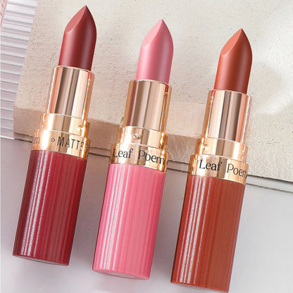 6 Color Matte Lipstick Velvet Dark Brown Lip Gloss Waterproof Lasting Pigments Makeup Nude Coffee Lip Stick Lips Makeup Cosmetic