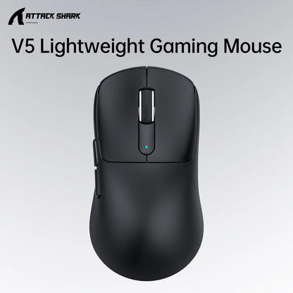 ATTACK SHARK V5 Wireless Gaming Mouse 3-Mode Ultra-Lightweight PAW3950MAX 8KHz Polling Rate For PC Gamer Accessories Gift