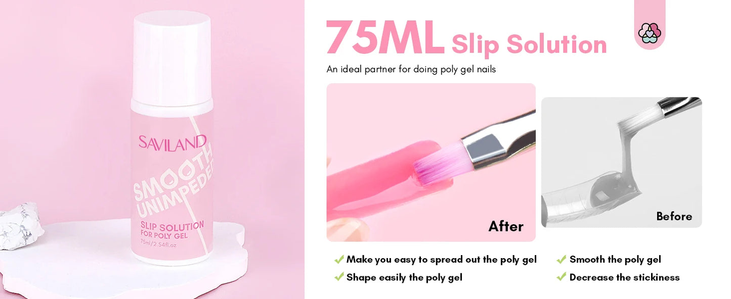 Saviland 7 Colors All In One Poly Gel Kit with UV Light Nail Drill Slip Solution for Nail Extension Home Salon DIY