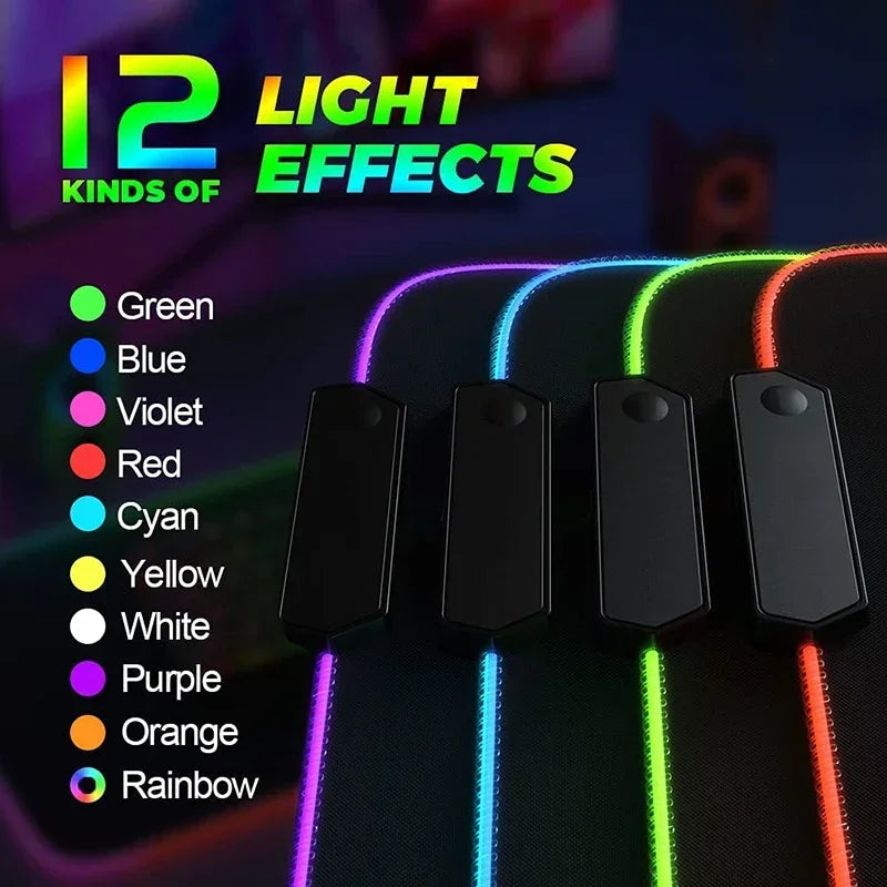 RGB Galaxy Milky Way Mouse Pad XXL 90X40 Carpet PC Gamer Computer Keyboard Desk Mat Anti-slip Mousepad Gaming Led Backlight Mats