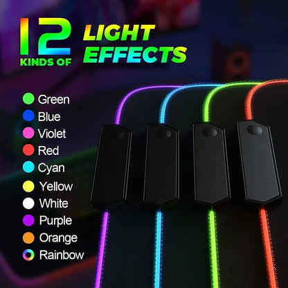 RGB Galaxy Milky Way Mouse Pad XXL 90X40 Carpet PC Gamer Computer Keyboard Desk Mat Anti-slip Mousepad Gaming Led Backlight Mats