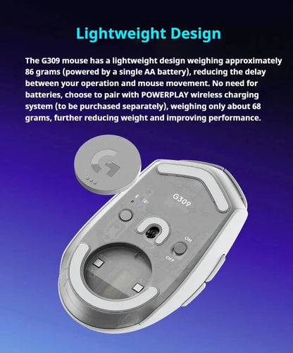 Logitech G309 Kamisato Ayaka Special Edition Wireless Bluetooth Dual-Mode Esports Mouse Hybrid Switches+G102/G203/G304/G305/M220