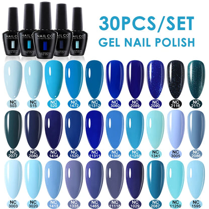 NAILCO 15ml 30/20/10pcs/Set UV Gel Nail Polish Semi Permanent Esmalte Vernis LED Gel Varnish Soak Off Nail Art All For Manicure