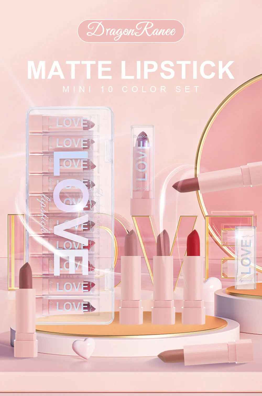 Matte Lip Gloss Set.