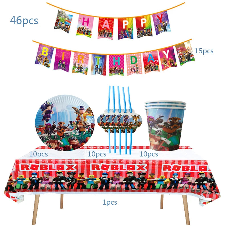 Roblox Birthday Party Supplies