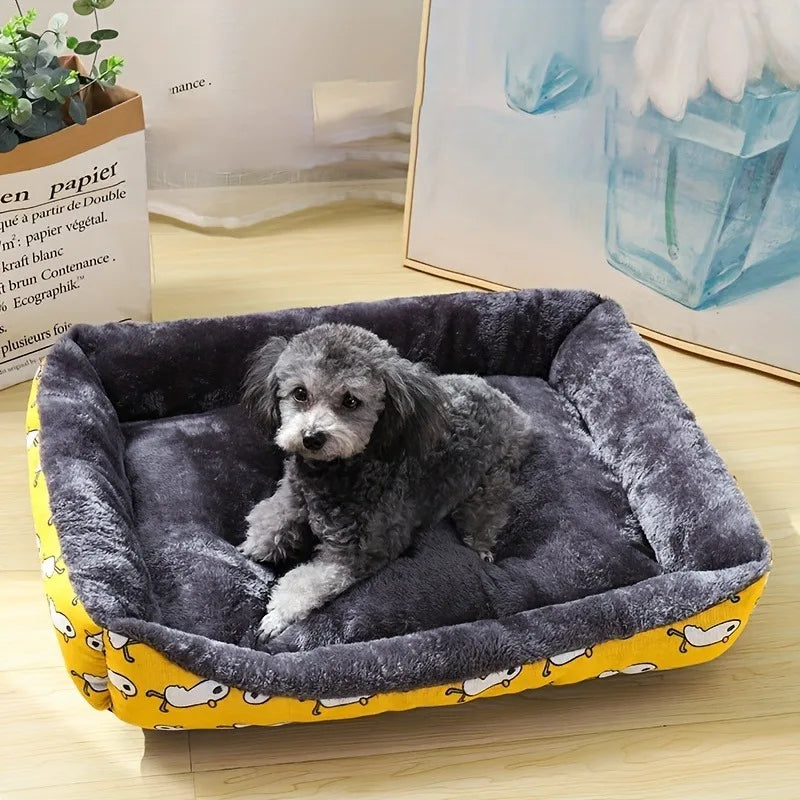 BeiYu Premium Pet Sofa Bed: Ultra-Soft Winter Lounger for Dogs & Cats