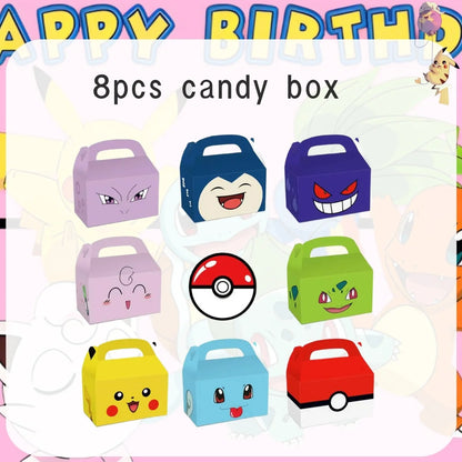Pink Pokemon Birthday Party Decoration Pikachu Disposable Tableware Plate Tablecloth Balloons Baby Shower Kids Party Supplies