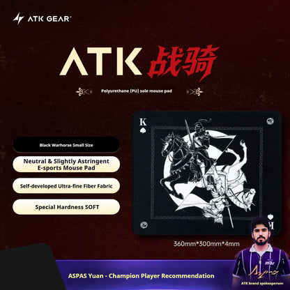 Atk Warhorse Mousepad Illustrator New Year'S Limit E-Sports Mouse Pad Microfiber Fabric 4mm Mice Pad Pc Gamer Accessories Gifts