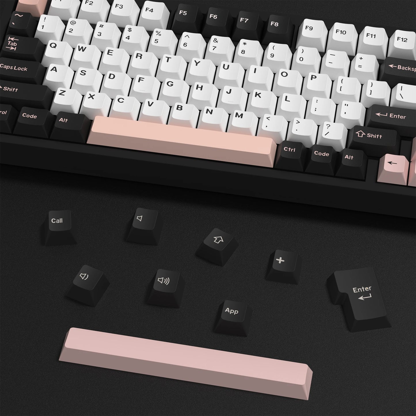 KBDiy GMK Keycap Double Shot GMK Olivia Shoko Jamon WOB Red Samurai Botanical PBT Keycaps Cherry Profile for Mechanical Keyboard