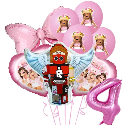 Roblox Birthday Number Balloon Set (32”)