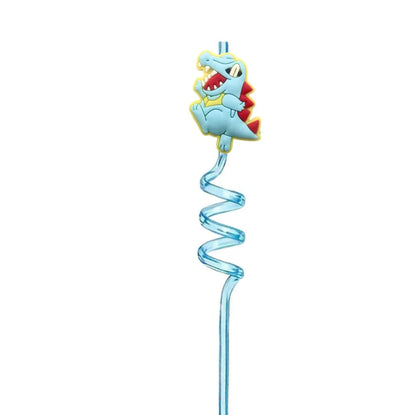 FUNISM Pikachu series cartoon creative spiral straws decorate party reusable colorful straws