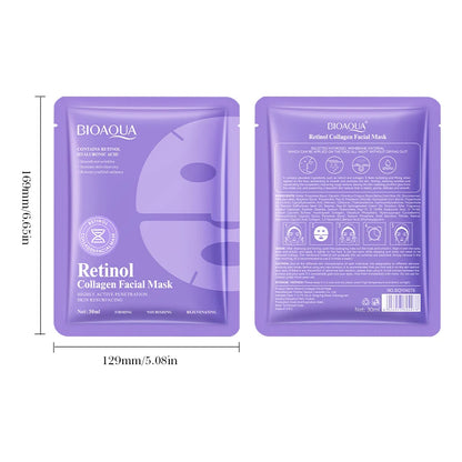 BIOAQUA Retinol & Collagen Anti-Wrinkle Mask Set: 5-Piece Rejuvenating Treatment