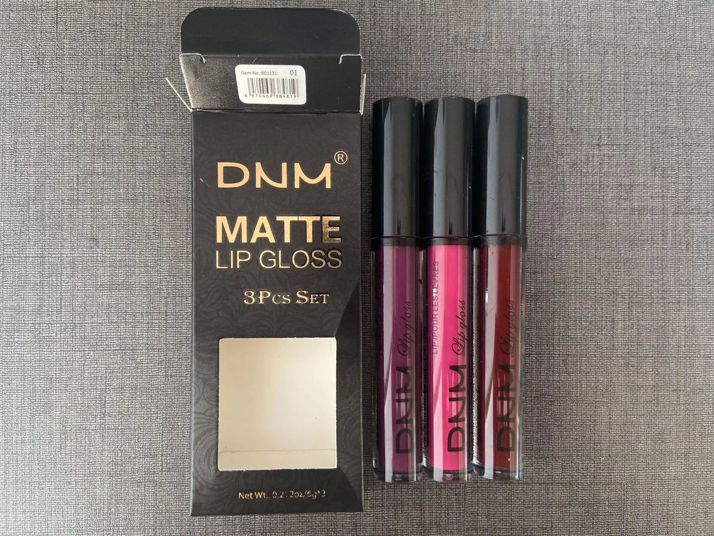 3pcs/set Liquid Lipsticks Waterproof Long Lasting Cosmetic Red Blue Purple Matte Lip Gloss Nude Lip Tint Stain Makeup