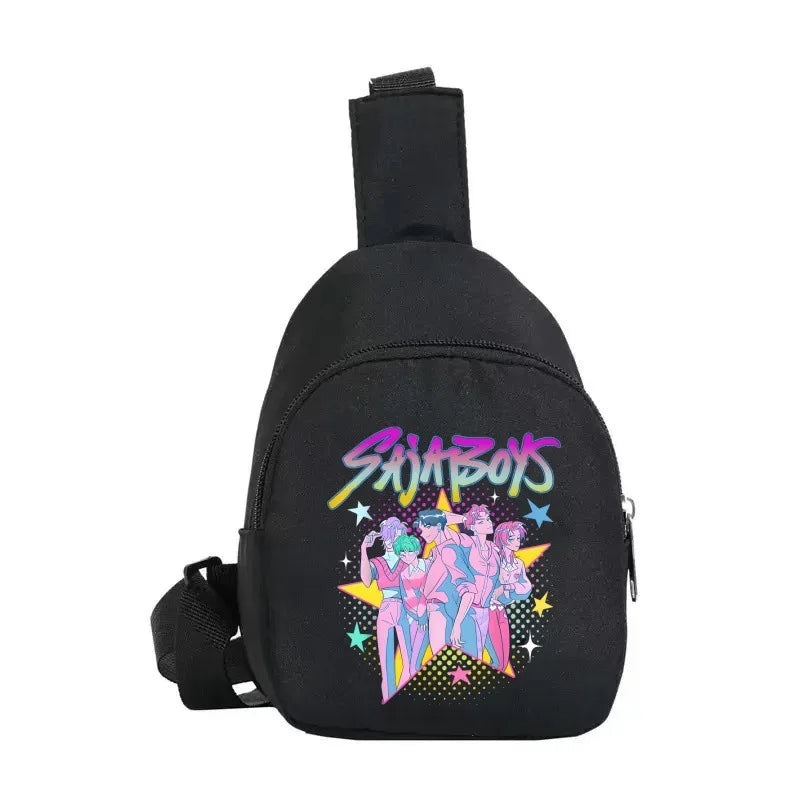 New Children Chest Bag Anime Cartoon Alphabet Fashionable Shoulder Diagonal Straddle Bag Girl Boy Cartoon Casual Chest Bags