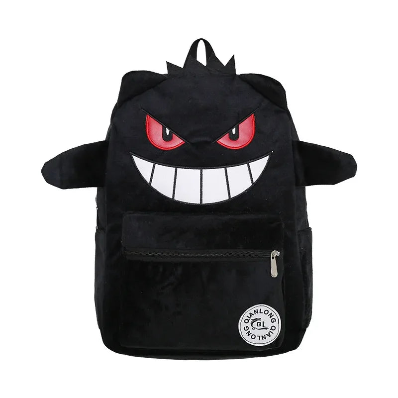 TAKARA TOMY Pokemon Backpack Gengar Student School Bag Children's Gifts Cartoon Kawaii SchoolBag Mochila