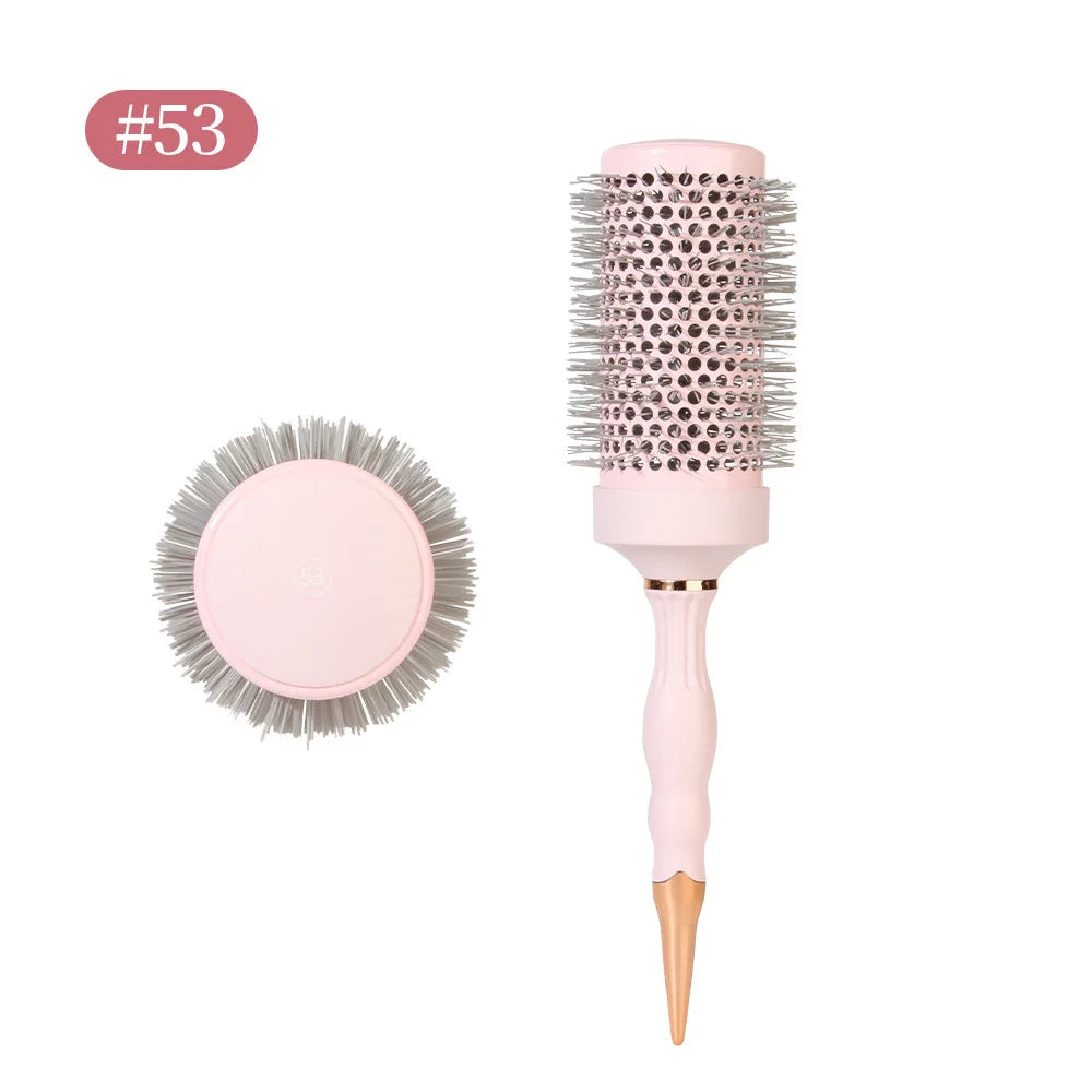Round Blow Dry Brush Professional Curly Hair Hot Cylinder Comb Suitable for Fashionable Curly Roller Hair Styling Accessories