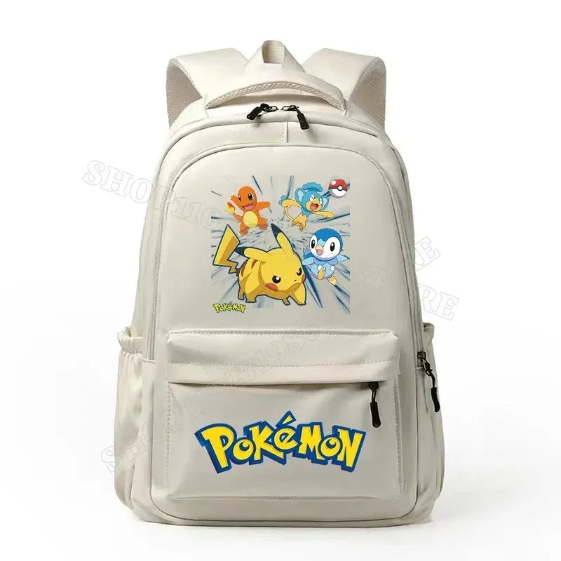 2026 Pokemon Pikachu School Bag Cartoon Anime Boys Girls Knapsack Teenager Backpack Student BookBag Rucksack Birthday Gift