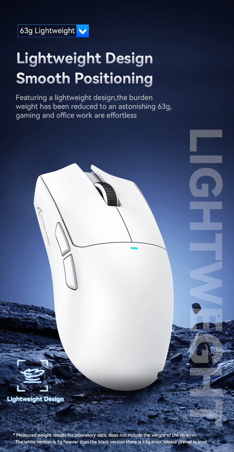 Attack Shark X11 X11SE Wireless Gaming Mouse,1000 Hz,2.4G RGB Optical Mouse,16000 DPI,Ergonomic Computer Mice for PC Laptop Mac