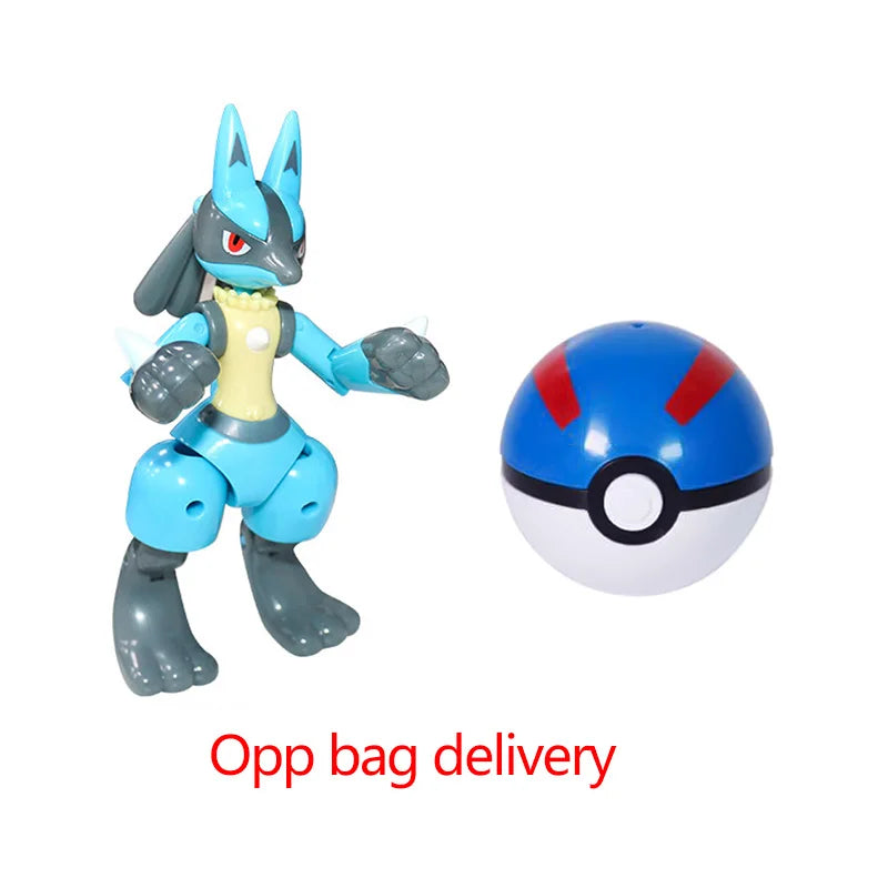 Pokemon Pokeball Figure Ball Pikachu Charizard Mewtwo Mew Eevee Gengar Lapras Blastoise Venusaur Gyarados Educational Toy Kids