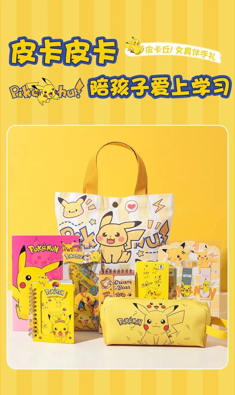 Cute Pokemon Pikachu Canvas Tote Bag Cartoon Anime Shopping Bag Reusable Lightweight school Portable Bag Daily Travel Gift Bag