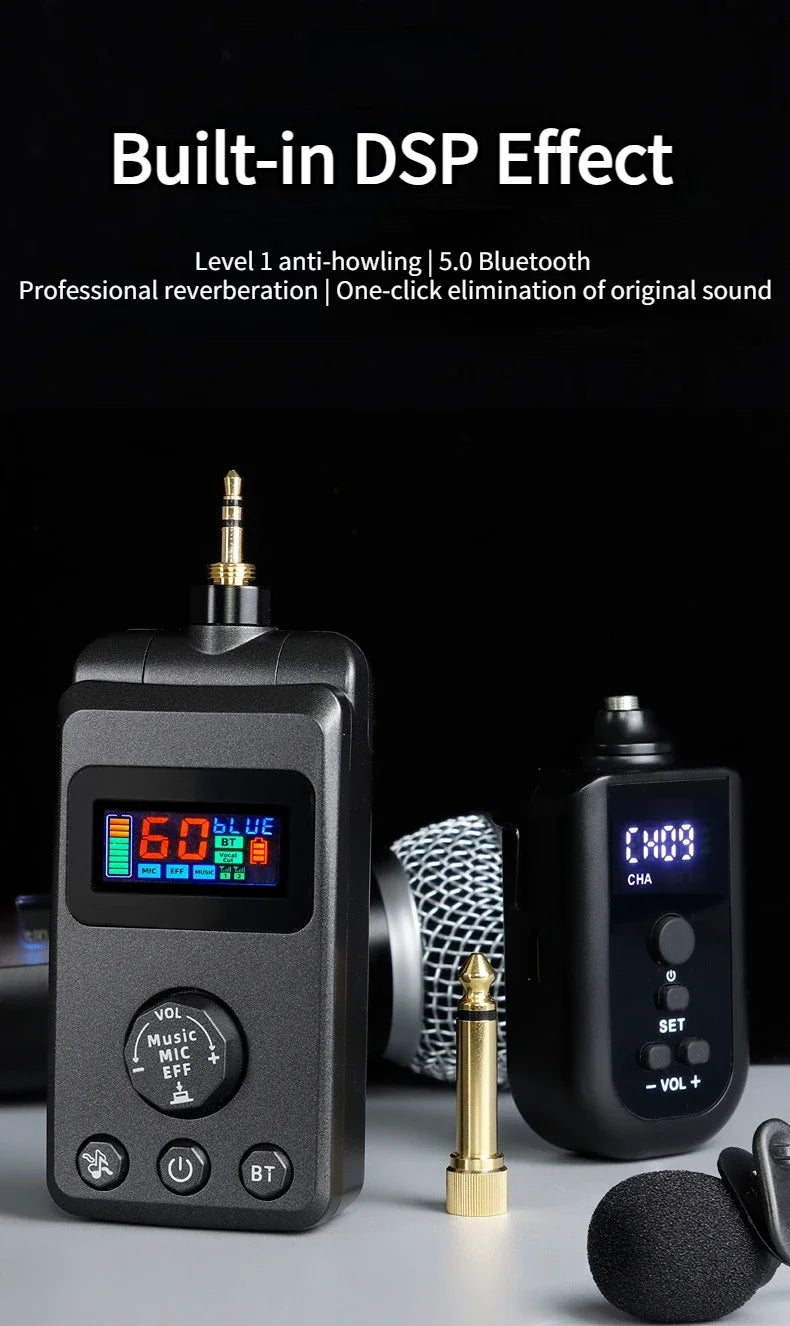 M50 Wireless Microphone DSP Anti-whistling Reverb Anti-whistling Reverb Bluetooth Microphone Singing Home Entertainment KTV