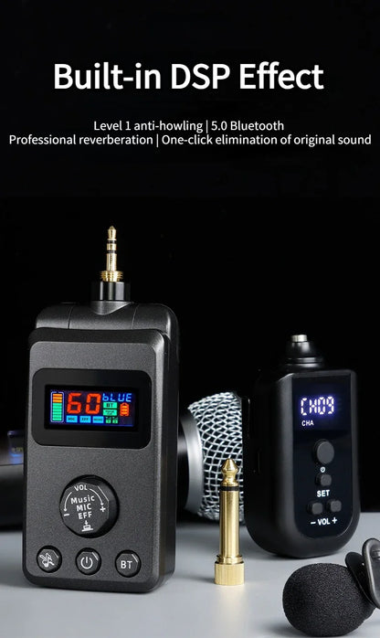 M50 Wireless Microphone DSP Anti-whistling Reverb Anti-whistling Reverb Bluetooth Microphone Singing Home Entertainment KTV