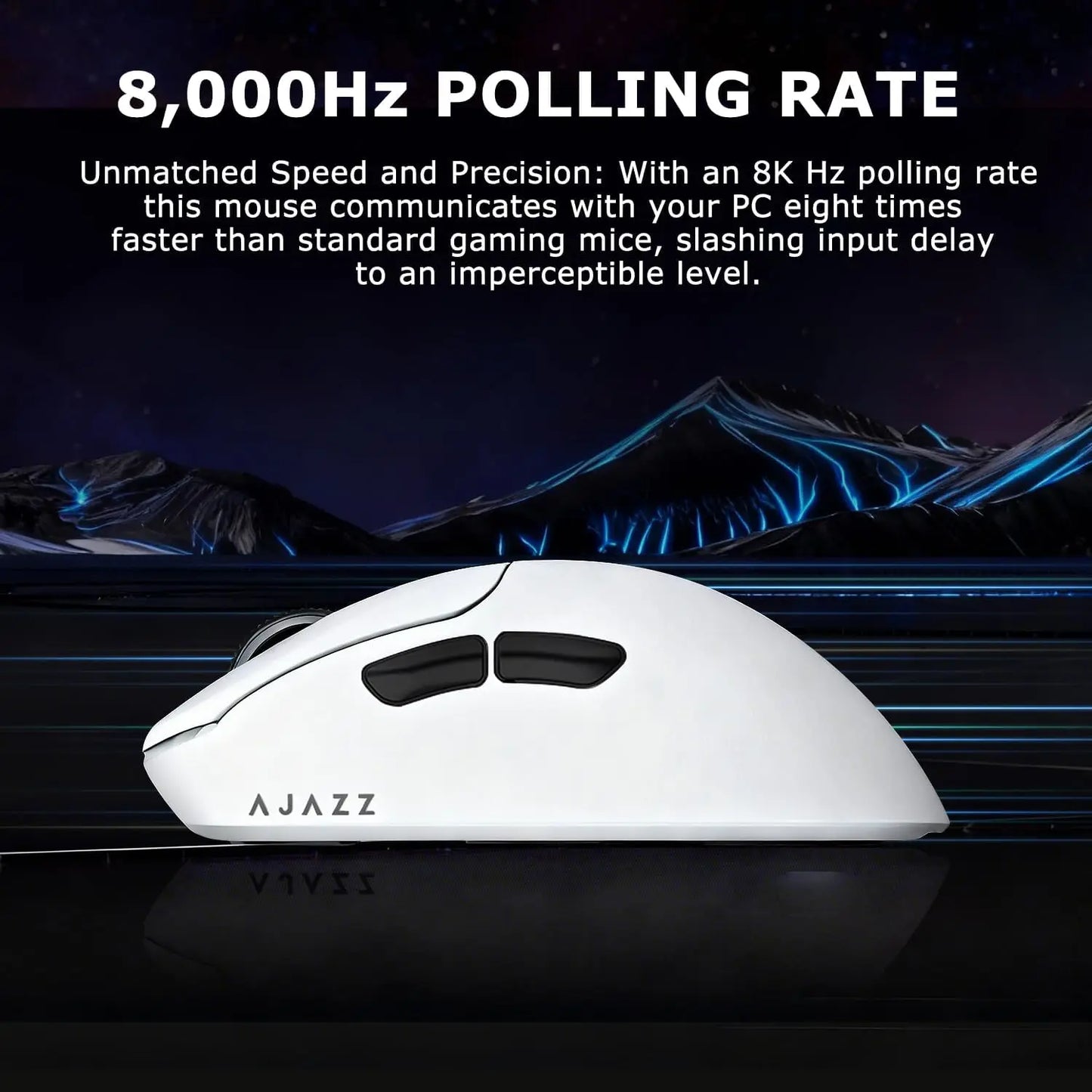 Ajazz AJ179 Apex AJ179PRO 8kHZ Wireless  Gaming Mouse PAW3950 Sensor 30000DPIR GB Charging Dock Macro Defines The Wired Mouse