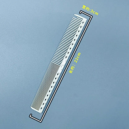 Hair Cutting Comb With Scale Cyan Yellow Ruler Haircut Combs Barber Shop Hairdressing Hairbrush Salon Styling Tools Y0521