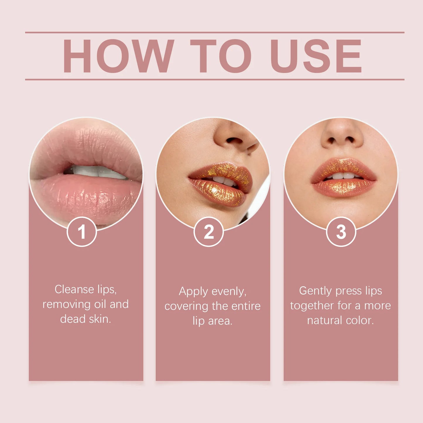 24K Gold Foil Color Changing Lipstick: Hyaluronic Acid Hydrating Lip Plumper