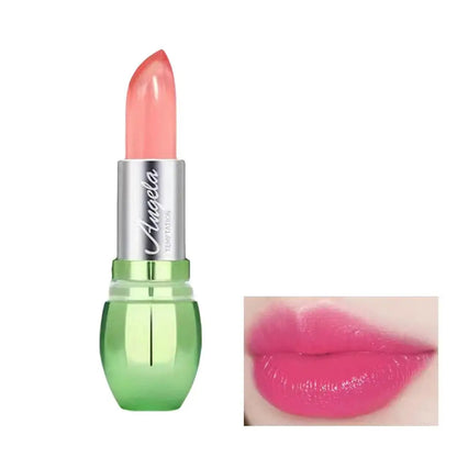 Crystal Jelly Lipstick,Magic Color Changing Lipstick, Moisturizing Temperature Color Changing Lip Gloss,Nourishing Lip Balm