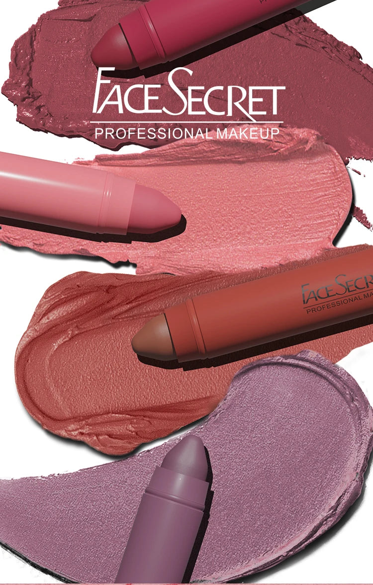 12-Color Matte Lip Pencil Set.