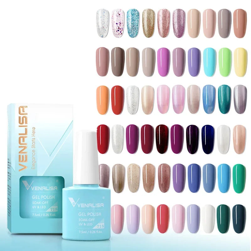 Venalisa VIP4 Nail Gel Polish HEMA/TPO FREE Full Coverage Beautiful Semi Permanent Soak Off UV LED Gel Nail Polish Gel Lacquer
