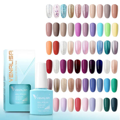 Venalisa VIP4 Nail Gel Polish HEMA/TPO FREE Full Coverage Beautiful Semi Permanent Soak Off UV LED Gel Nail Polish Gel Lacquer