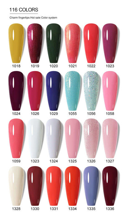 Clou Beaute 10/12/20/24pcs Gel Nail Polish Set Color 15ml White Glass Bottle Nail Art Kit Semi Permanent Gellack Nail Varnish