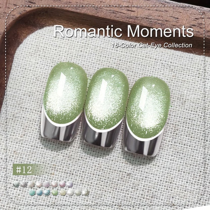 XEIJAYI 6-Color Magnetic Cat-Eye Gel Polish Set with Dual-Head Magnet Tool – Create Shimmering Nail Art with Ease