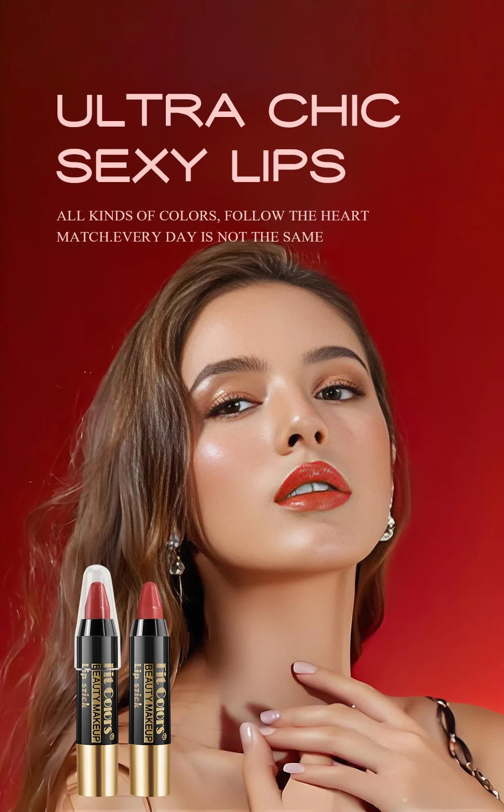 Tint Crayon Lipstick Moisturizing Bright Surface Lipsticks Velvet Non Stick Cup Waterproof Lip Stick Hydrating Gloss Lips Makeup
