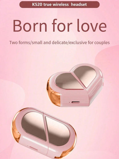 Heart-Shaped Wireless Earbuds