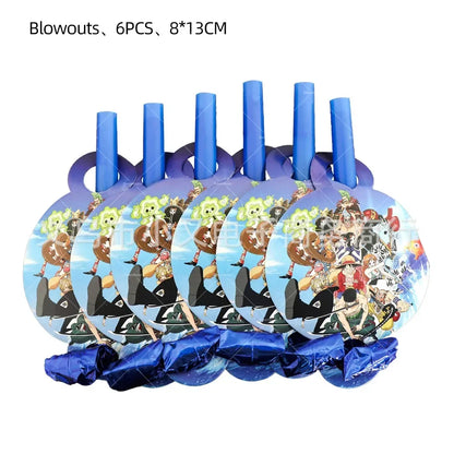 One Piece Luffy Foil & Latex Birthday Balloon Set 🎉🏴‍☠️