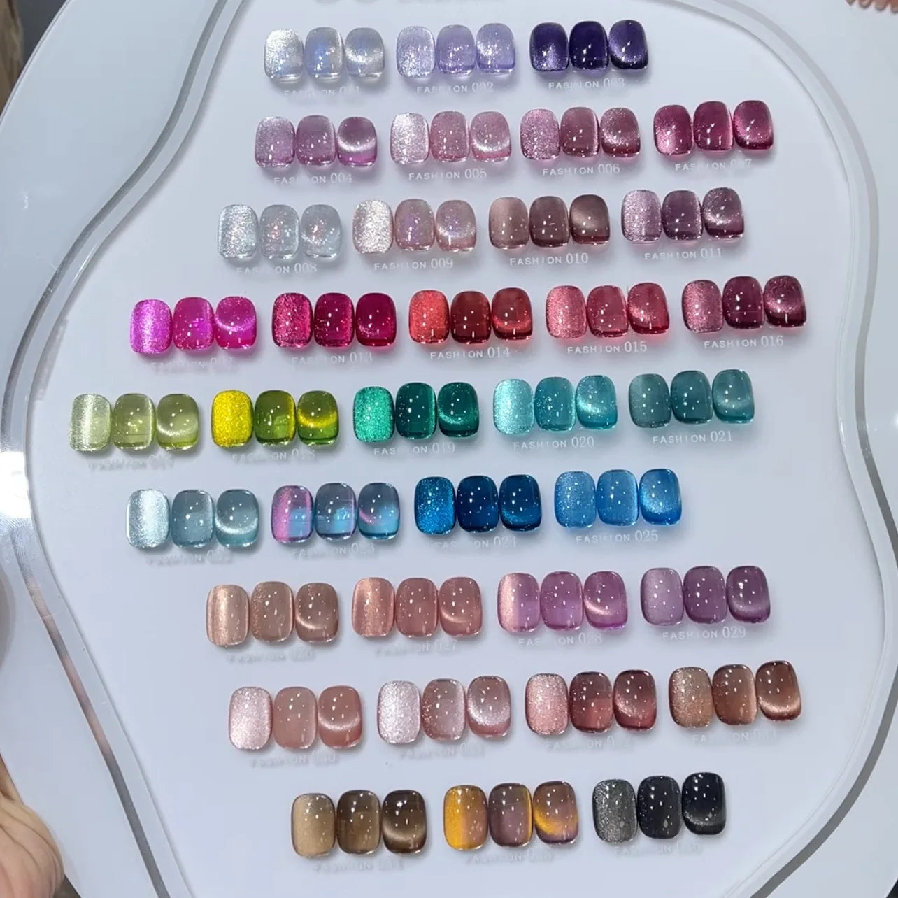 U·OMEEI 36color/set Gel Nails Polish 15ml Universal Crystal Cat Eye Semi Permanent Soak Off UV LED Magnetic Gel For Nail Salon