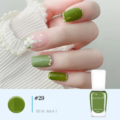 40 Colors Water-Based Nail Polish