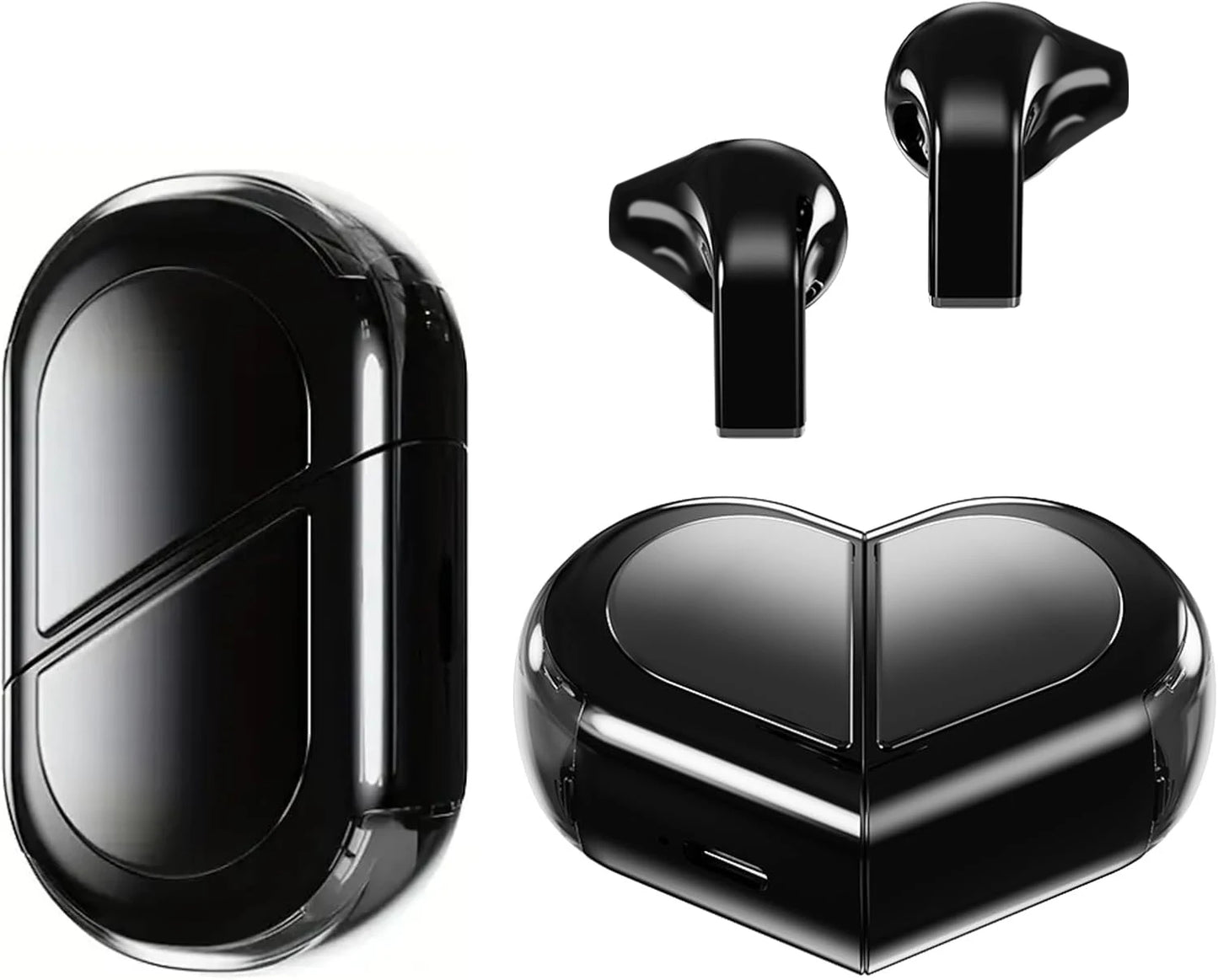 Heart-Shaped Wireless Earbuds