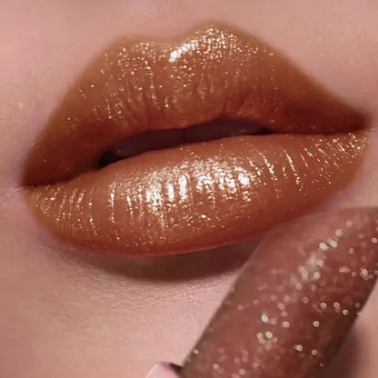 Pudaier Glitter Pearlescent Lipstick: Waterproof Diamond Shimmer & Hydrating Glow