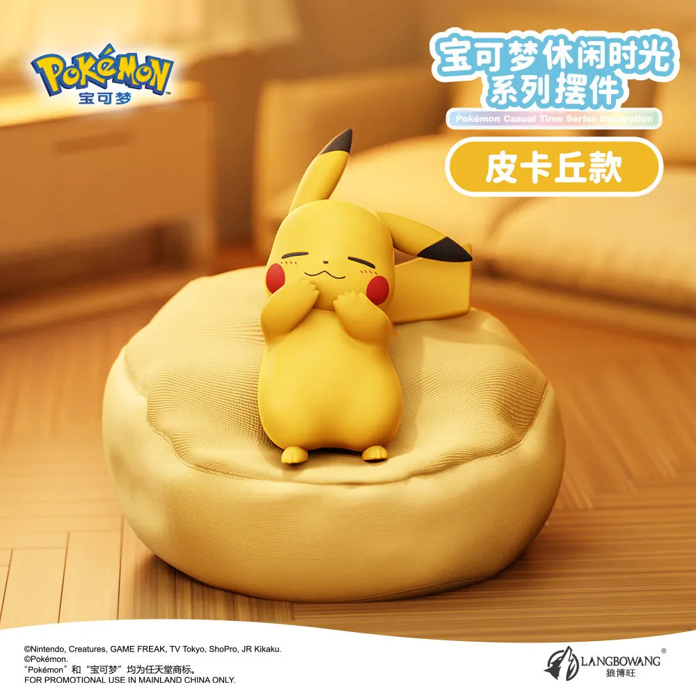 New In Stock Pokemon Eevee Sleeping Position Series Blind Box Sylveon Umbreon Flareon Jolteon Anime Desktop Decoration Model Toy