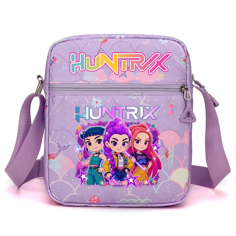 New⭐️ KPOP Shoulder Bag Crossbody Bags Double-deck Storage Bag Large Capacity Square Zip Storage Sports Bag Fans Gift