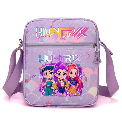 New⭐️ KPOP Shoulder Bag Crossbody Bags Double-deck Storage Bag Large Capacity Square Zip Storage Sports Bag Fans Gift