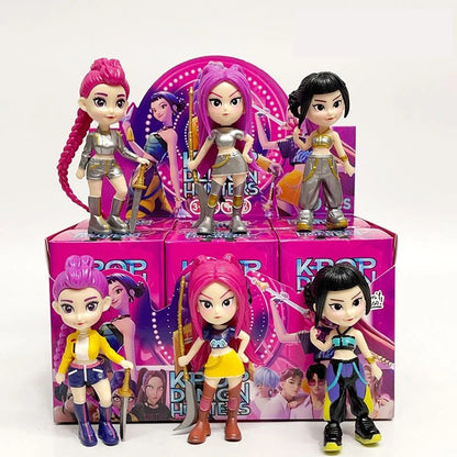 2026 Kpop Demon Hunters Action Figure Derpys Tiger Rumi Mira Zoey Sussy Figurine Children's Birthday Gift in Stock Fast Shipping