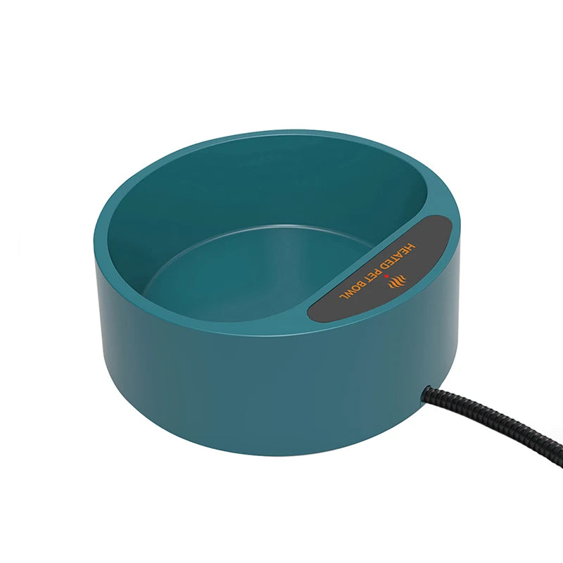 Dog Heated Water Bowl Pet Thermostatic Dog Bowl for Cats Dogs Chicken Birds Outdoor Winter Dog Bowl 2.2L Water Bottle