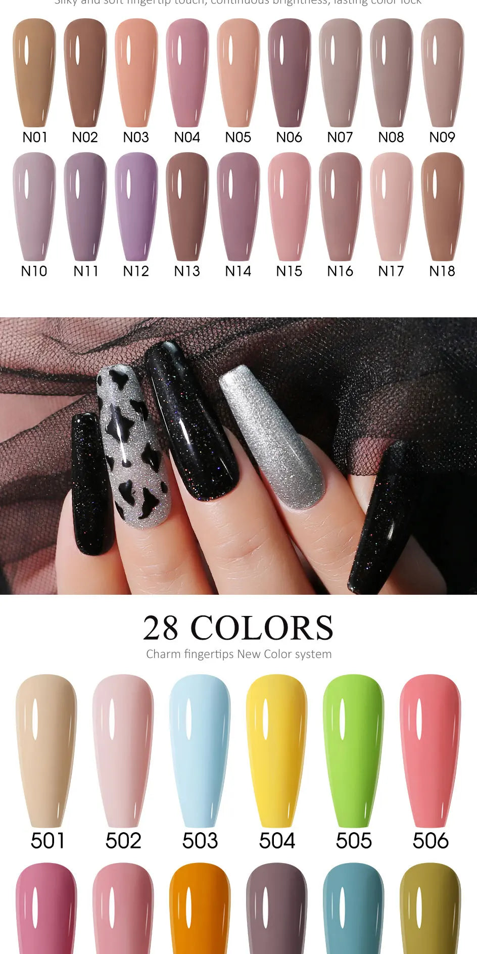 Arte Clavo 8Pcs/Set Gel Nail Polish Set 15ml Colorful Semi Permanent For Manicure Varnish Soak Off UV LED Nail Art Gel Kits