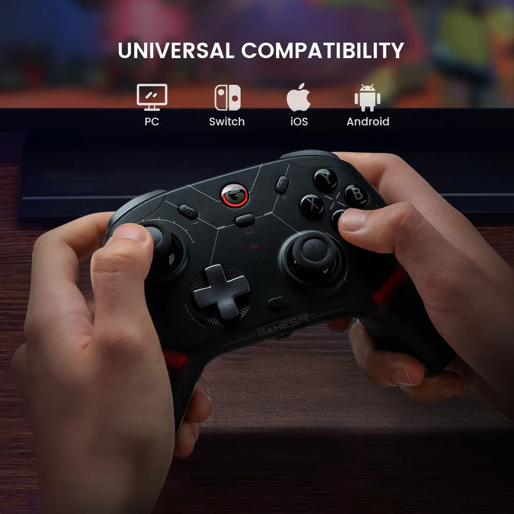 GameSir Cyclone 2 Wireless Pro Controller, Hall Effect Joysticks, Bluetooth Gamepad for Nintendo Switch, iPhone, Android & PC