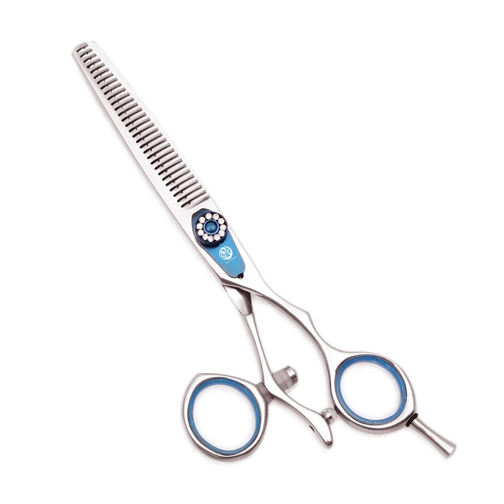Professional Hairdressing Scissors 5.5" 6" Purple Dragon JP 440C Swivel Thumb Hair Cutting Scissors Barber Thinning Shears Z9019
